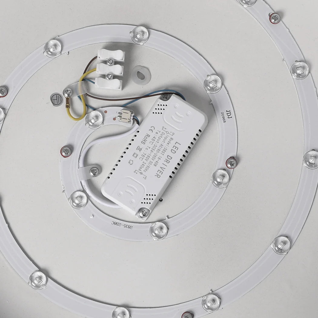 Ultra-Thin 5cm Led Ceiling Down Light Surface Mount Living Room Black 54W - Nurns