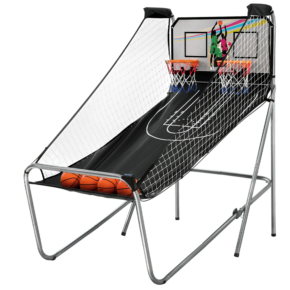Arcade Basketball Game 8 Game Electronic Score Double Shot Indoor Kid Adult - Nurns