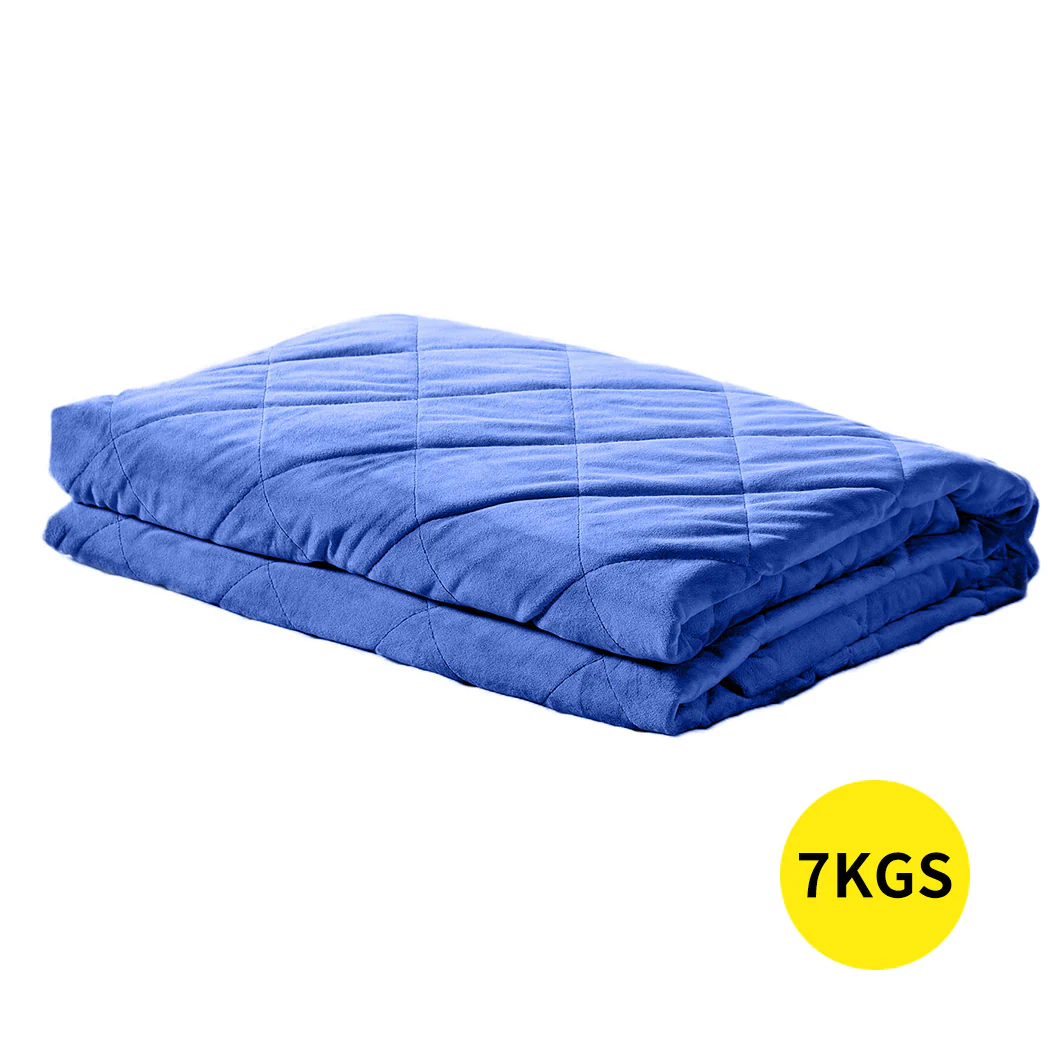 Winston Weighted Soft Blanket 7KG Anti-Anxiety Gravity - Royal Blue - Nurns