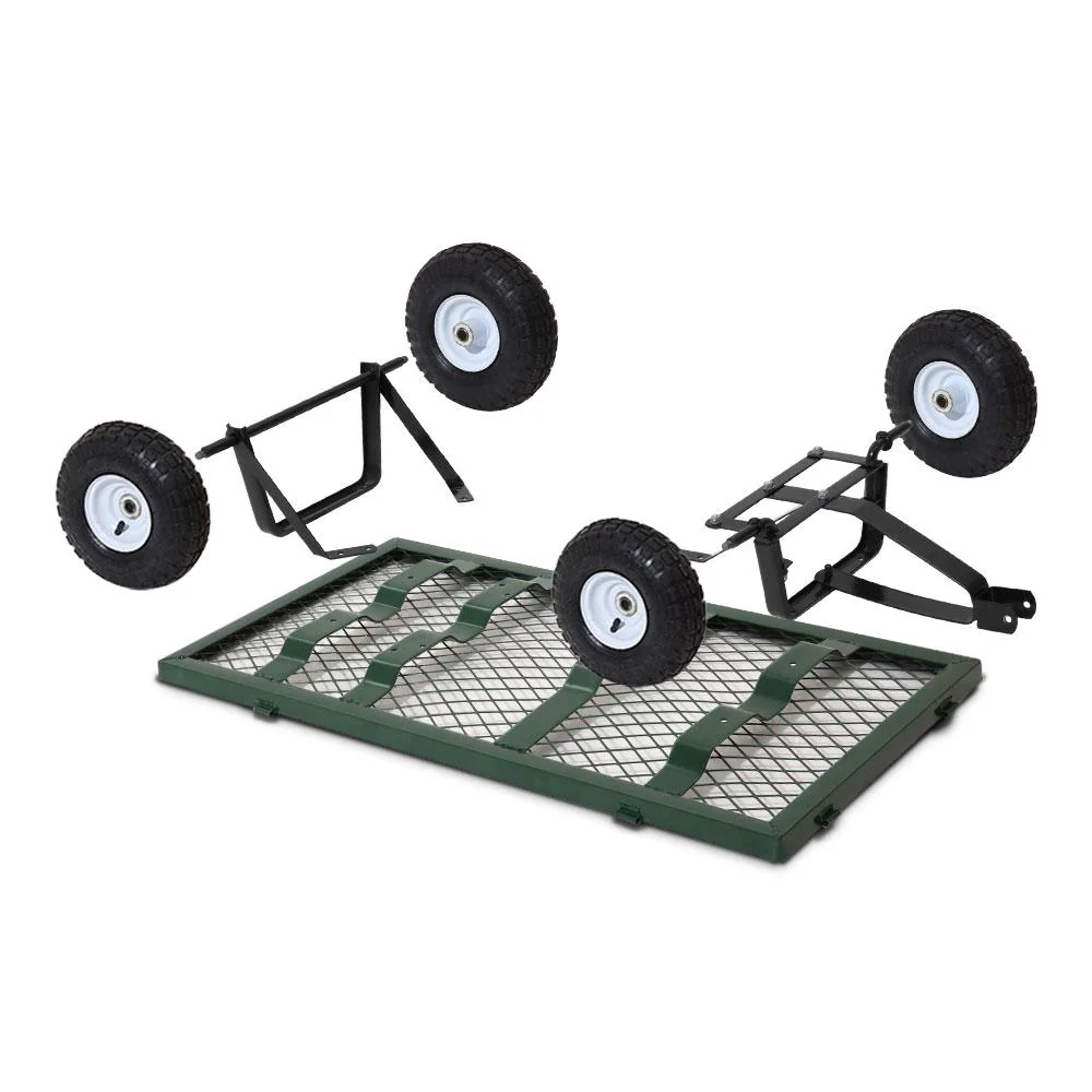 Mesh Garden Steel Cart - Green - Nurns
