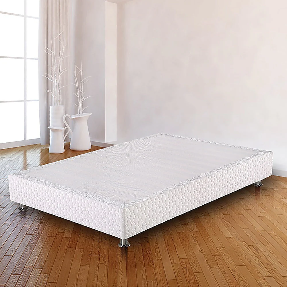 Encour Ensemble Bed Base & Mattress Package with 34cm Mattress - White Double - Nurns