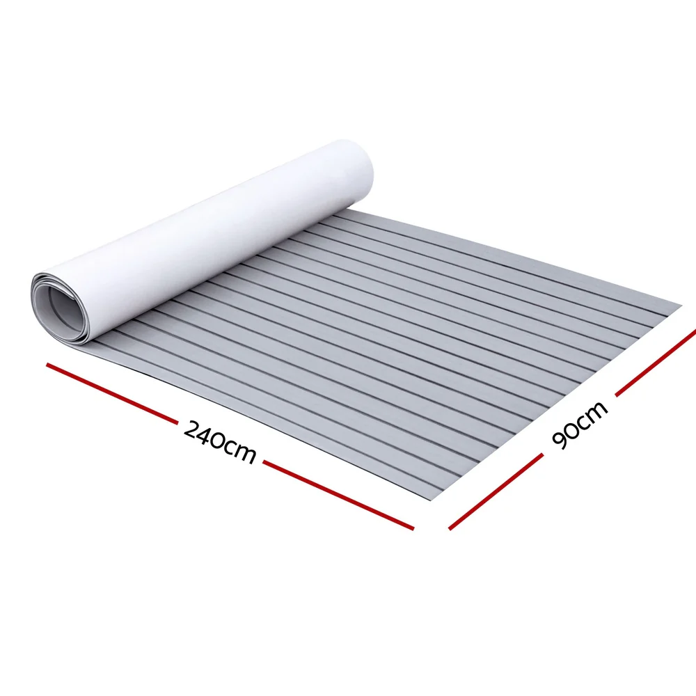 Foam Boat Flooring Mat Decking Sheet 240x90x0.6cm Light Grey - Nurns
