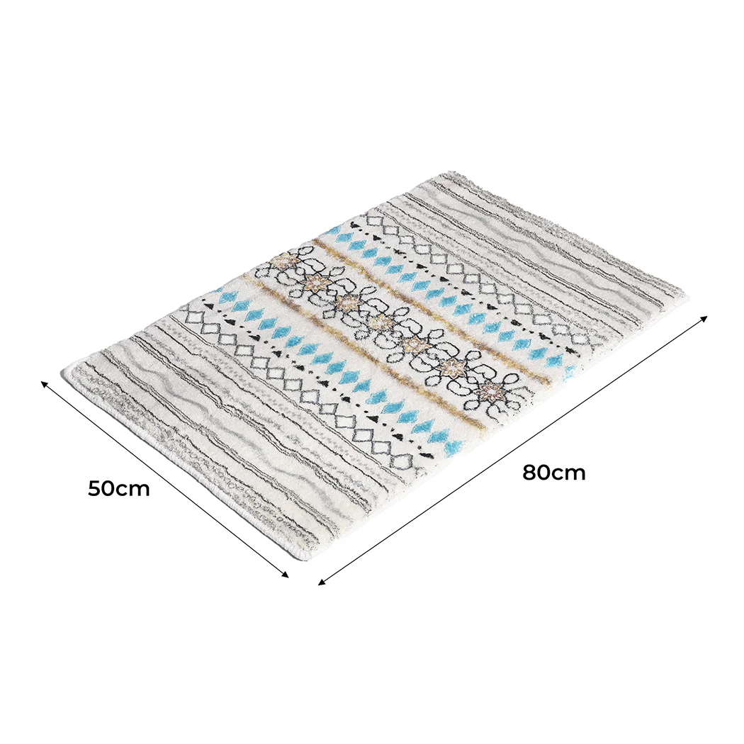 Syrio 50x80 Floor Mat Rugs Shaggy Rug Large Area Bedroom Living Room - Nurns