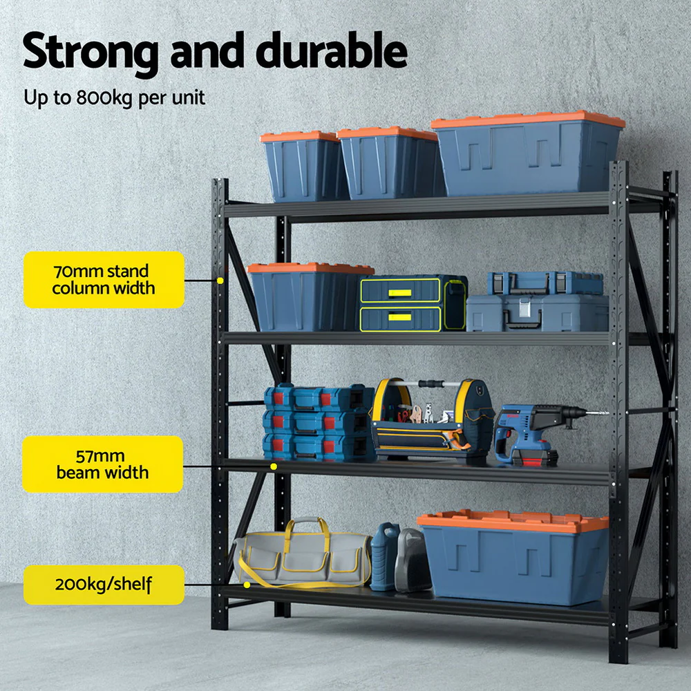 Giantz 2Mx2M Warehouse Shelving Garage Rack - Nurns