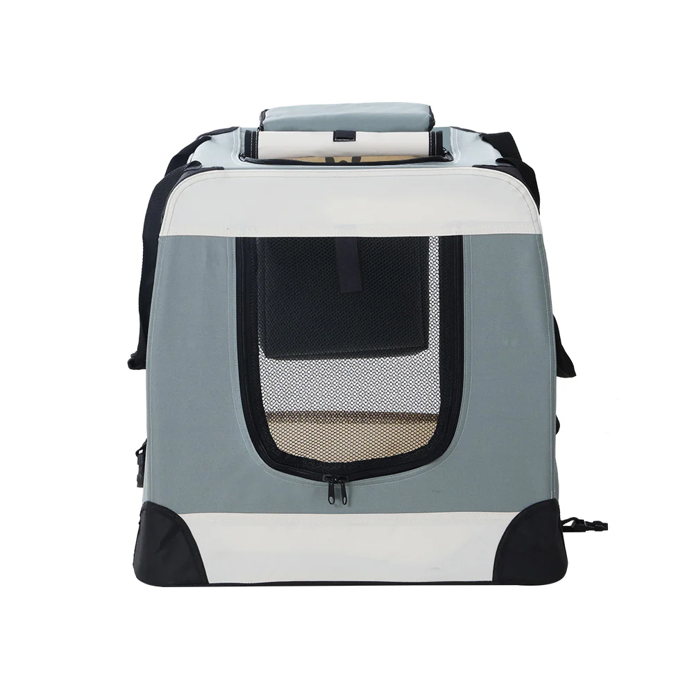 Pet Carrier Soft Crate Dog Cat Travel Portable Cage Kennel Foldable Large - Nurns