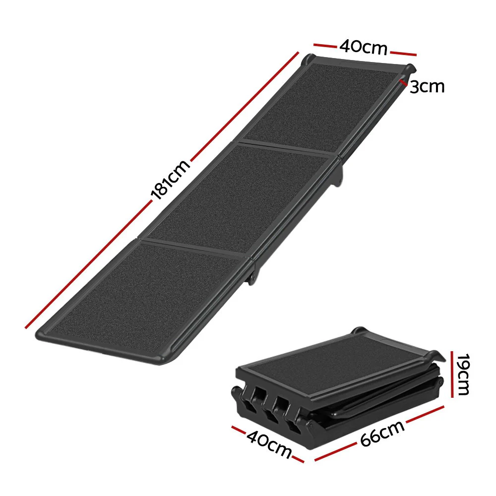 Dog Pet Ramp Car Stairs Steps Travel Ladder Foldable Adjustable Portable - Nurns