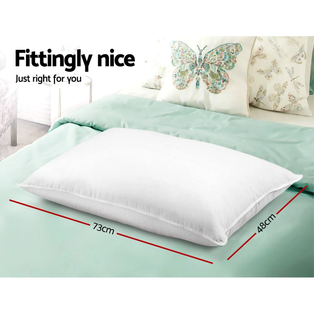 Set of 4 Bed Pillow Family Hotel 48X73CM - Nurns