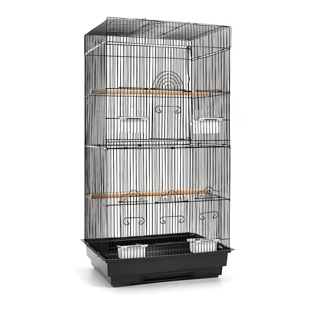 Medium Bird Cage with Perch - Black - Nurns