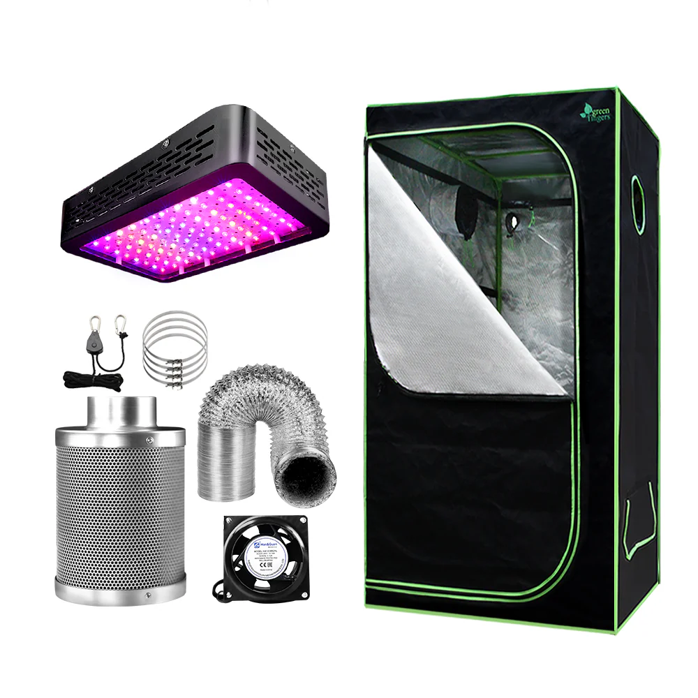 Grow Tent Light Kit 80x80x160CM 1000W LED 4