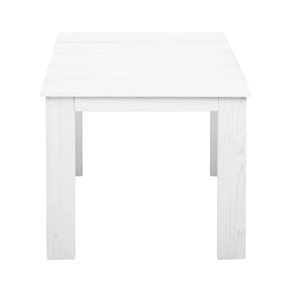 Ruben Wooden Outdoor Side Beach Table - White - Nurns