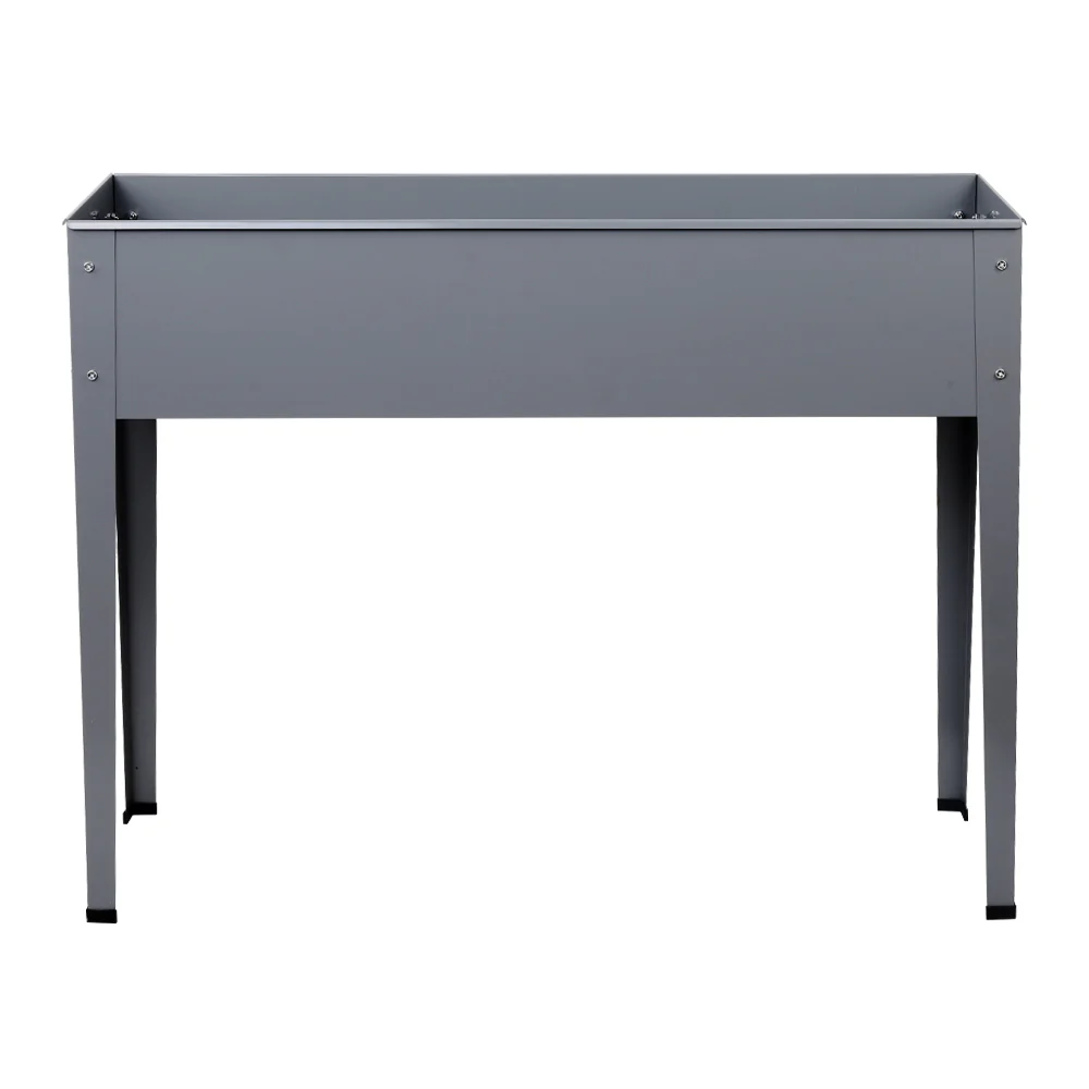 Garden Bed Elevated 100x80x30cm Planter Box Container Galvanised - Nurns