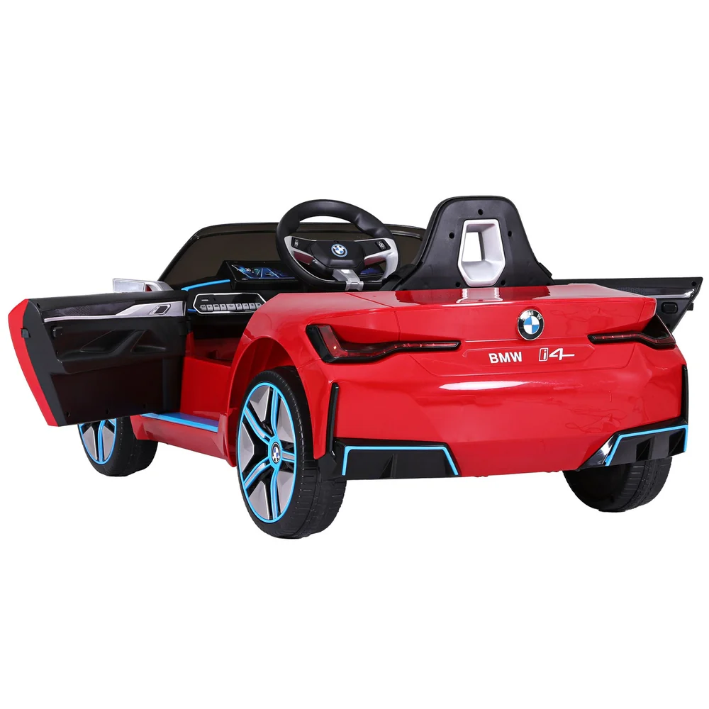 Kids Ride On Car BMW Licensed Sports Remote Control Electric Toys 12V - Red - Nurns