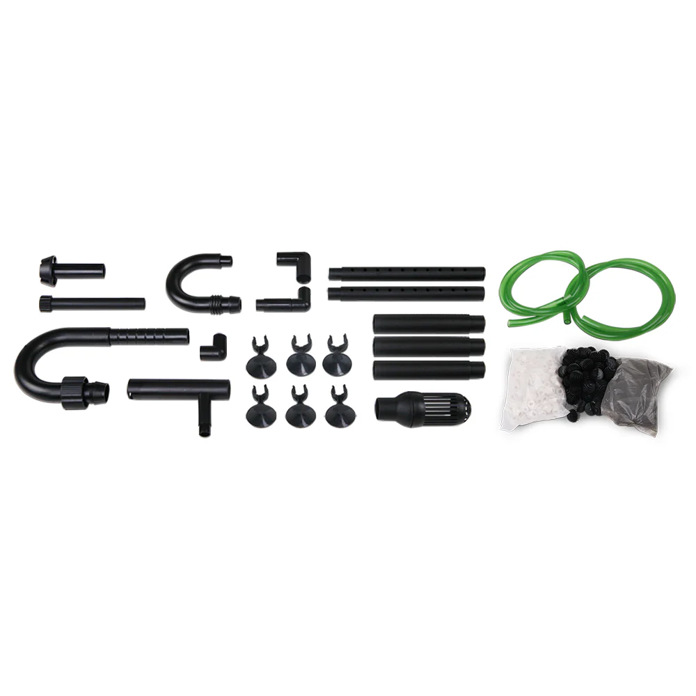 Aquarium External Canister Filter Aqua Fish Tank UV Light with Media Kit 2400L/H - Nurns