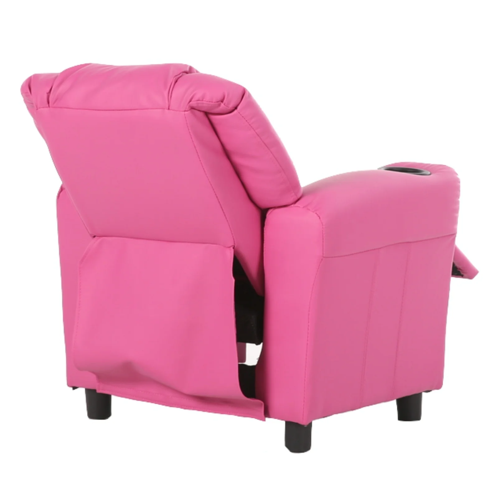Pierce Kids Recliner Chair Sofa Children Lounge Couch PU Armchair - Pink - Nurns