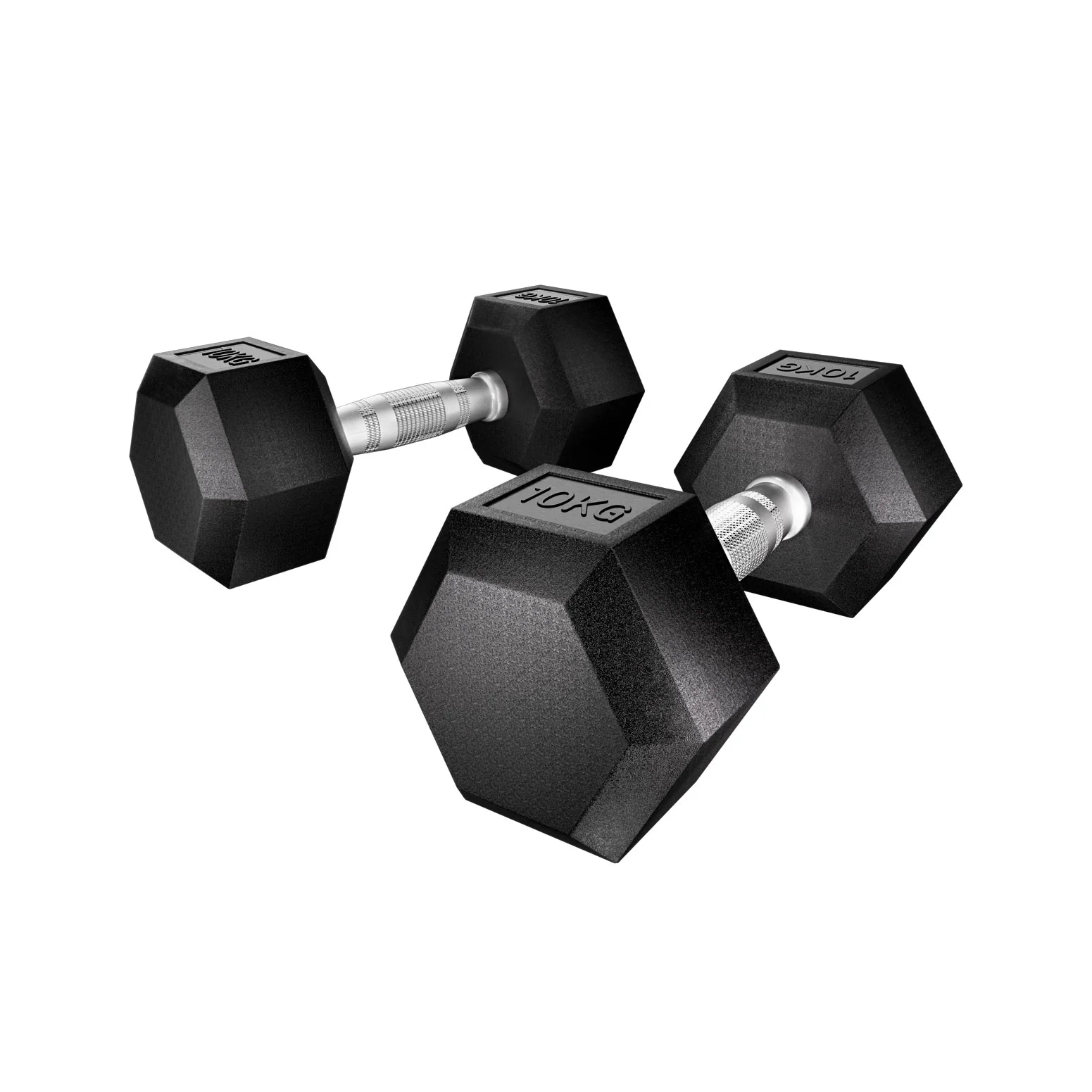 Everfit 20kg Hex Dumbbells Set Dumbbells Weights Lifting Bench Gym Workout 2x10kg - Nurns