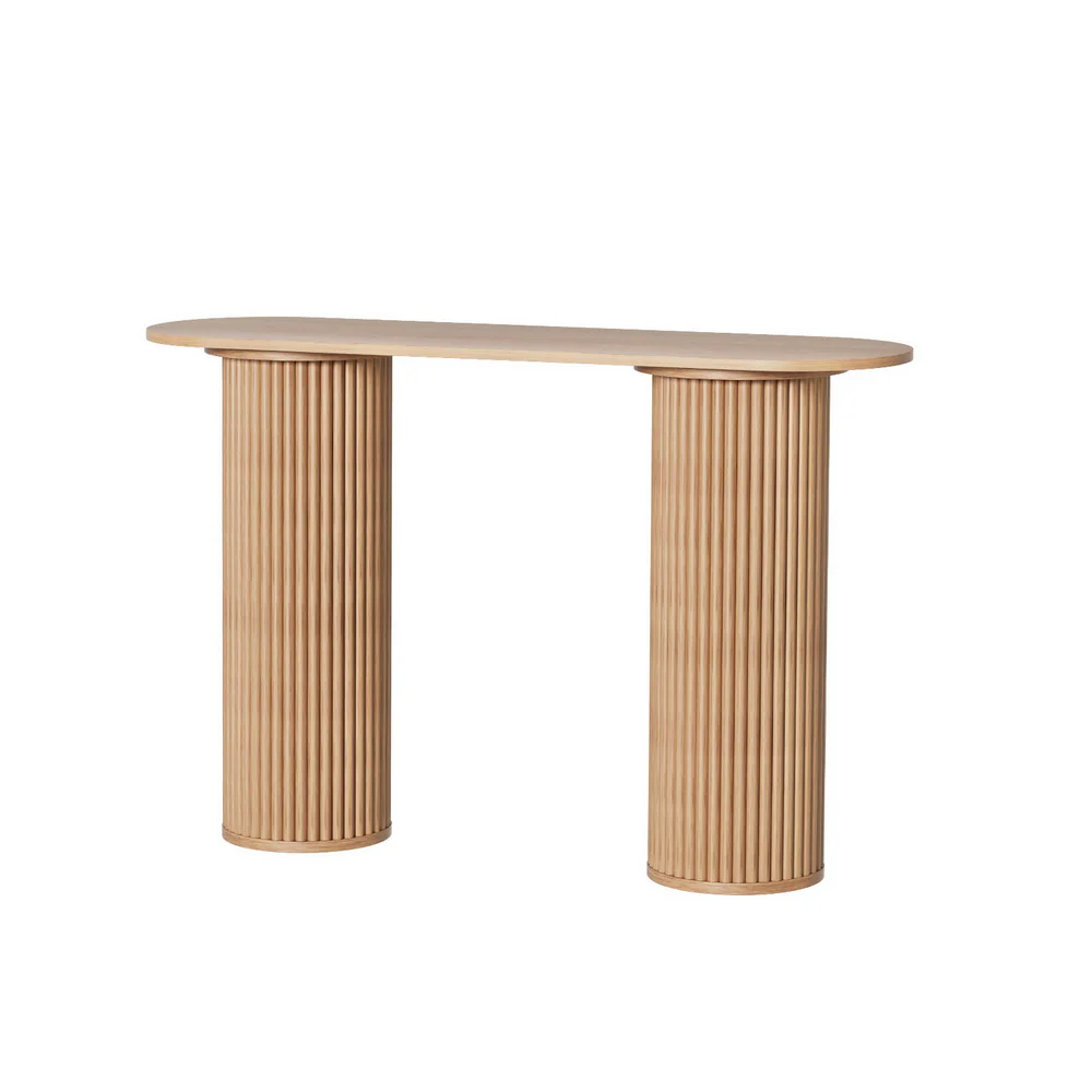 115cm Console Table Oval - Pine - Nurns