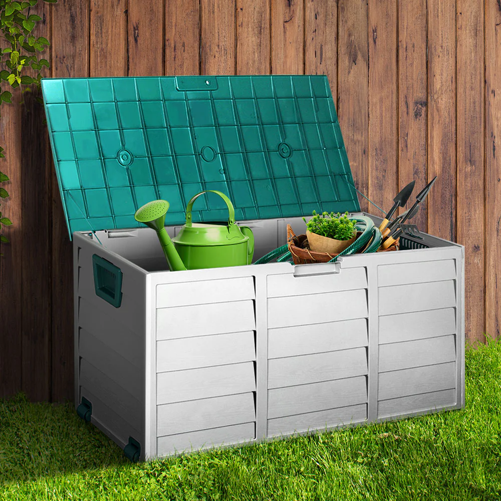 290L Outdoor Storage Box - Green - Nurns
