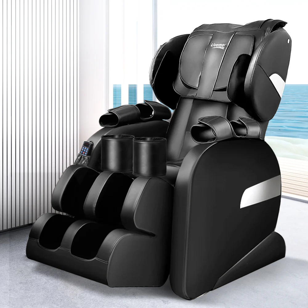 100W Electric Massage Chair - Black - Nurns