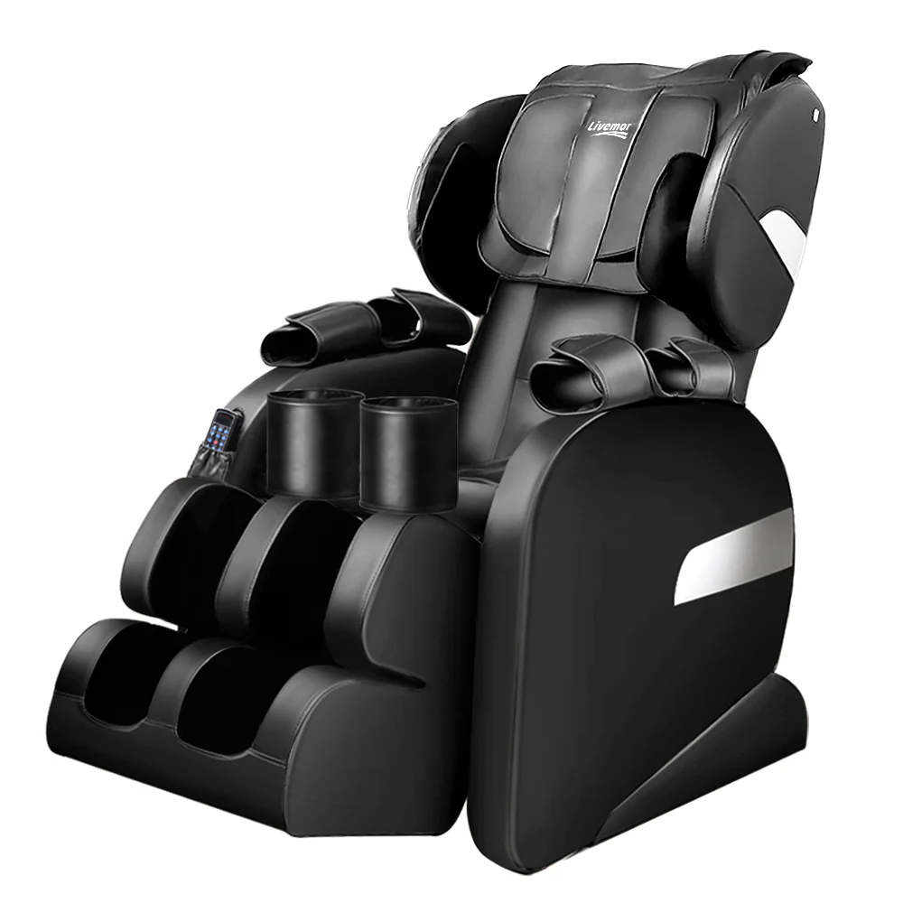 100W Electric Massage Chair - Black - Nurns