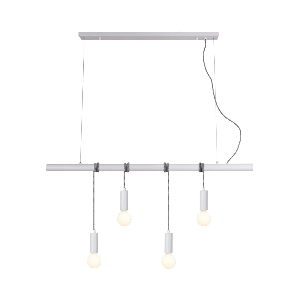 4 Lights Pendant Light - White - Nurns