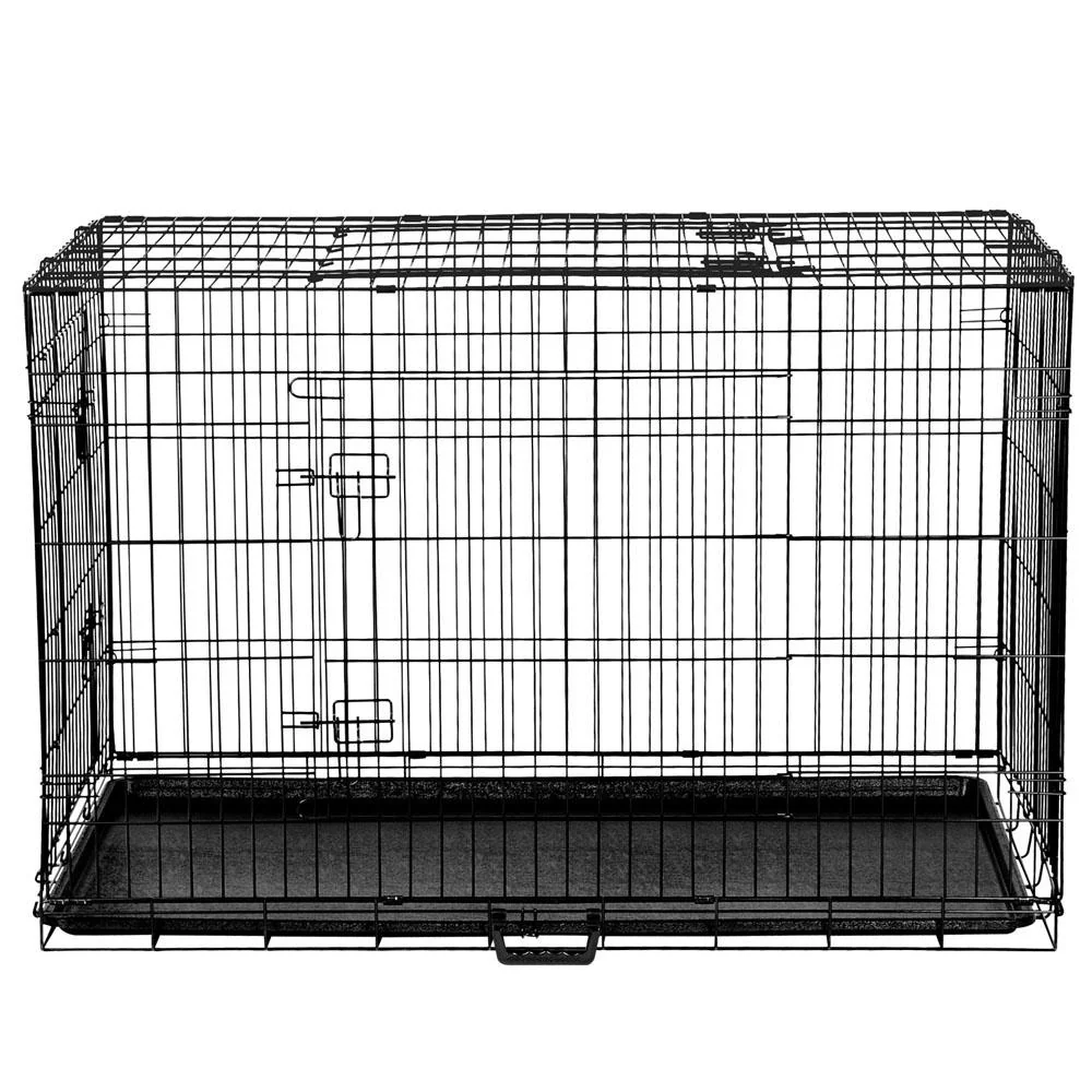 Dog Cage 42inch Pet Cage - Black - Nurns