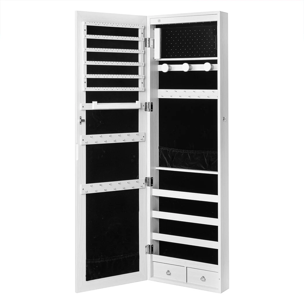 Mirror Jewellery Cabinet LED - Nurns