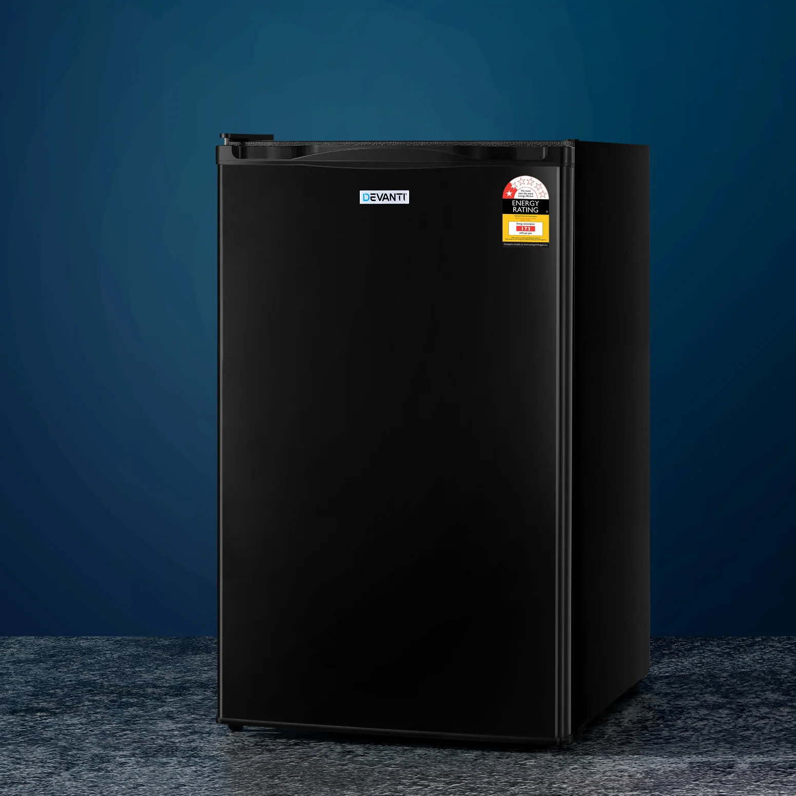 Devanti 110L Bar Fridge Black - Nurns