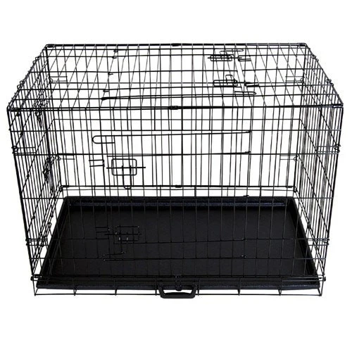 Dog Cage 48inch Pet Cage - Black - Nurns