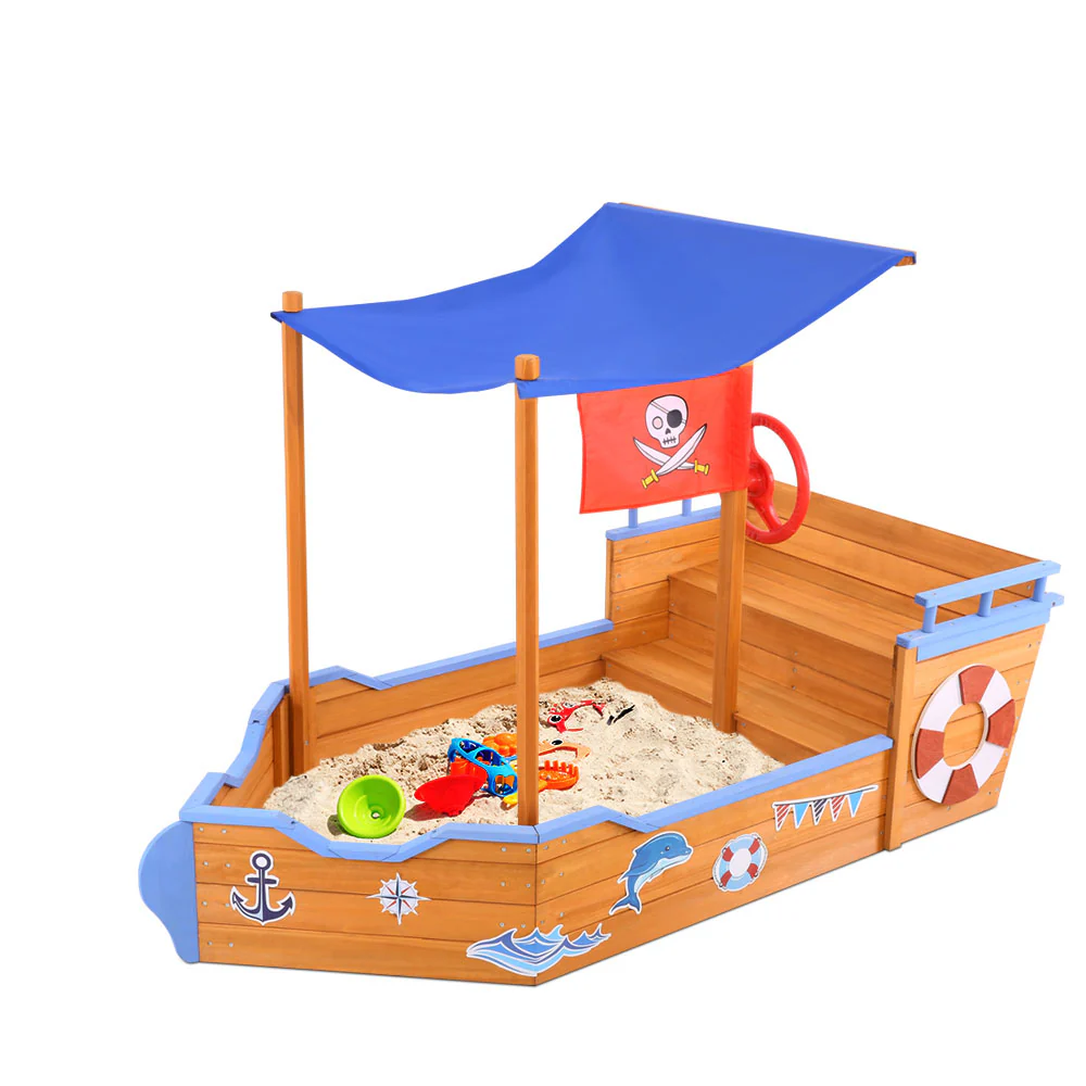 Boat Sand Pit With Canopy - Nurns