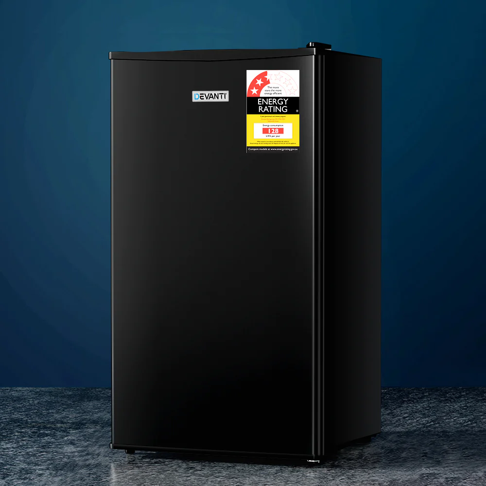 Devanti 95L Bar Fridge Black - Nurns