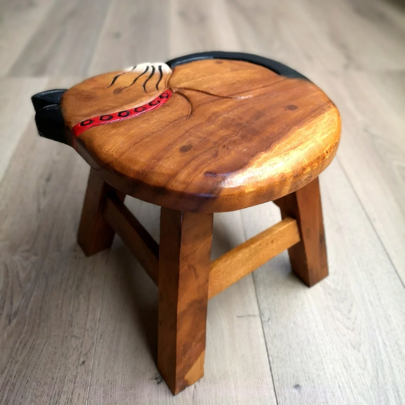 Kids Wooden Stool Cat - Nurns