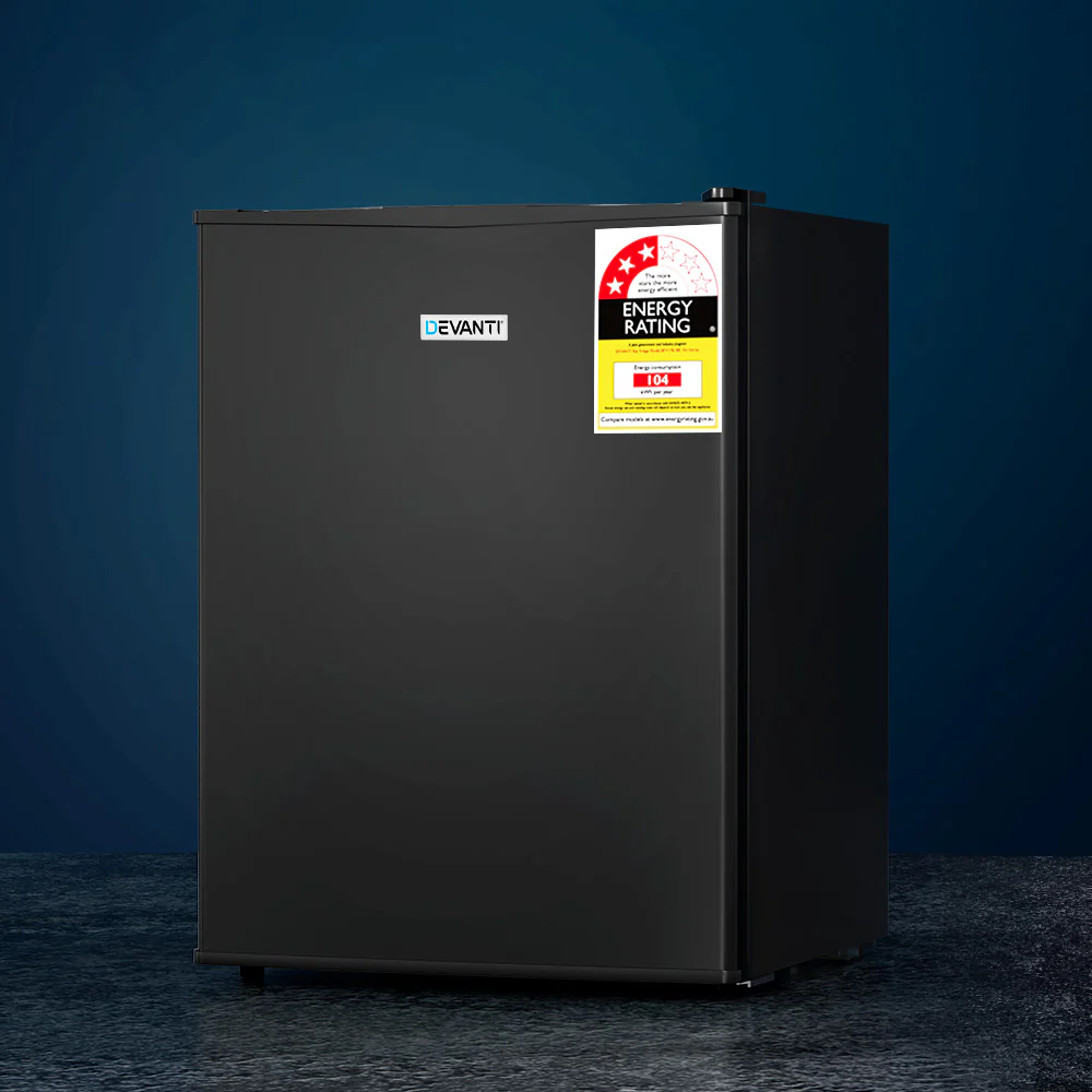Devanti 70L Bar Fridge Black - Nurns