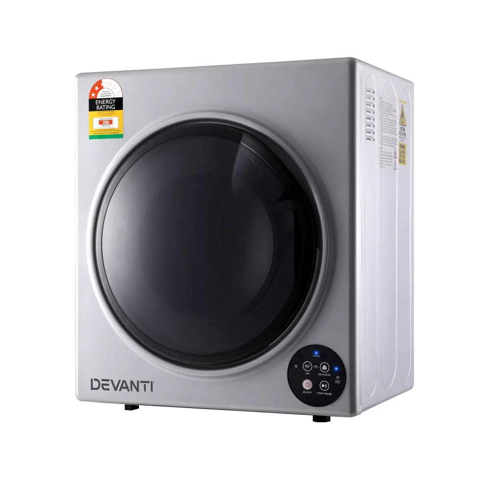 Tumble Dryer 5kg Fully Auto Silver - Nurns