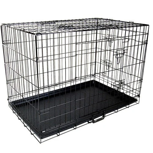 Dog Cage 48inch Pet Cage - Black - Nurns