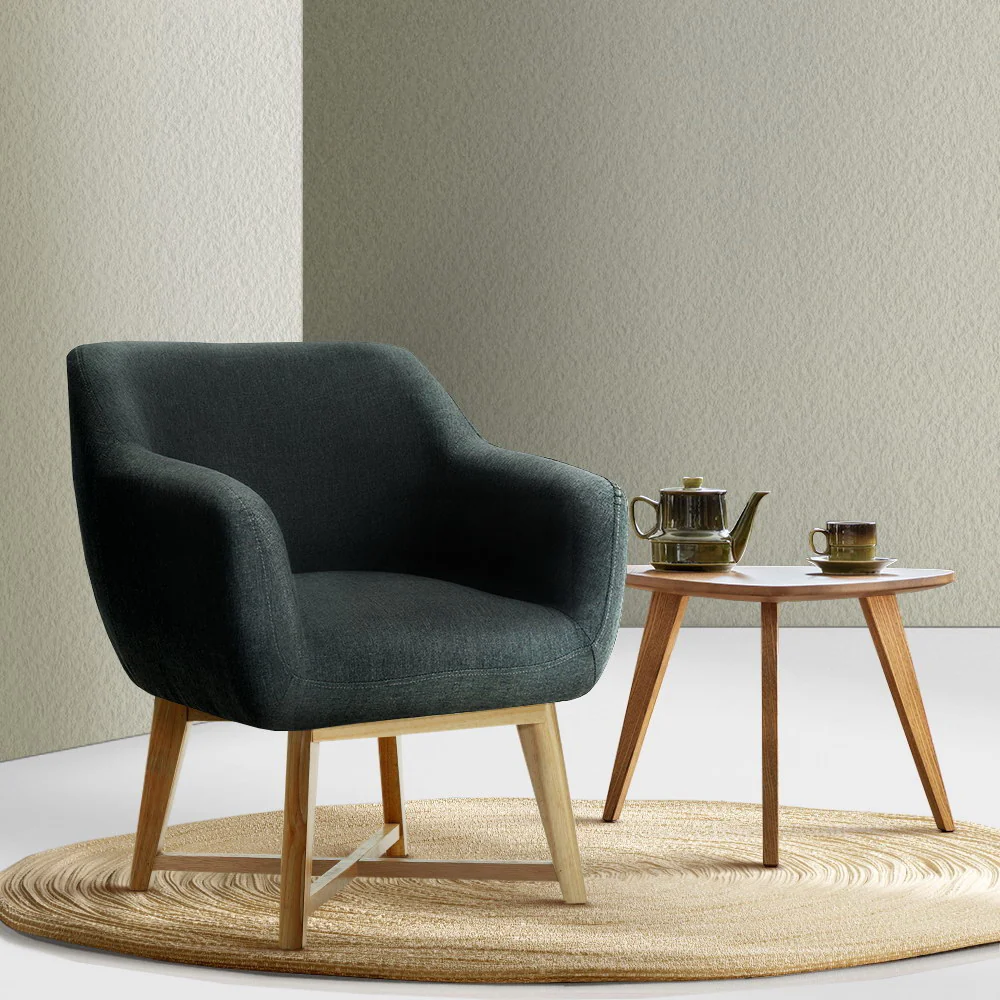 Aston Tub Chair Armchair - Charcoal - Nurns