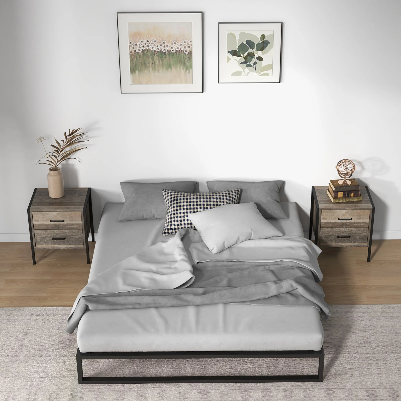 Taylor Metal Bed Base - Queen - Nurns
