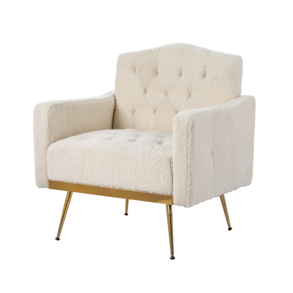 Armchair Bouclé - Beige - Nurns