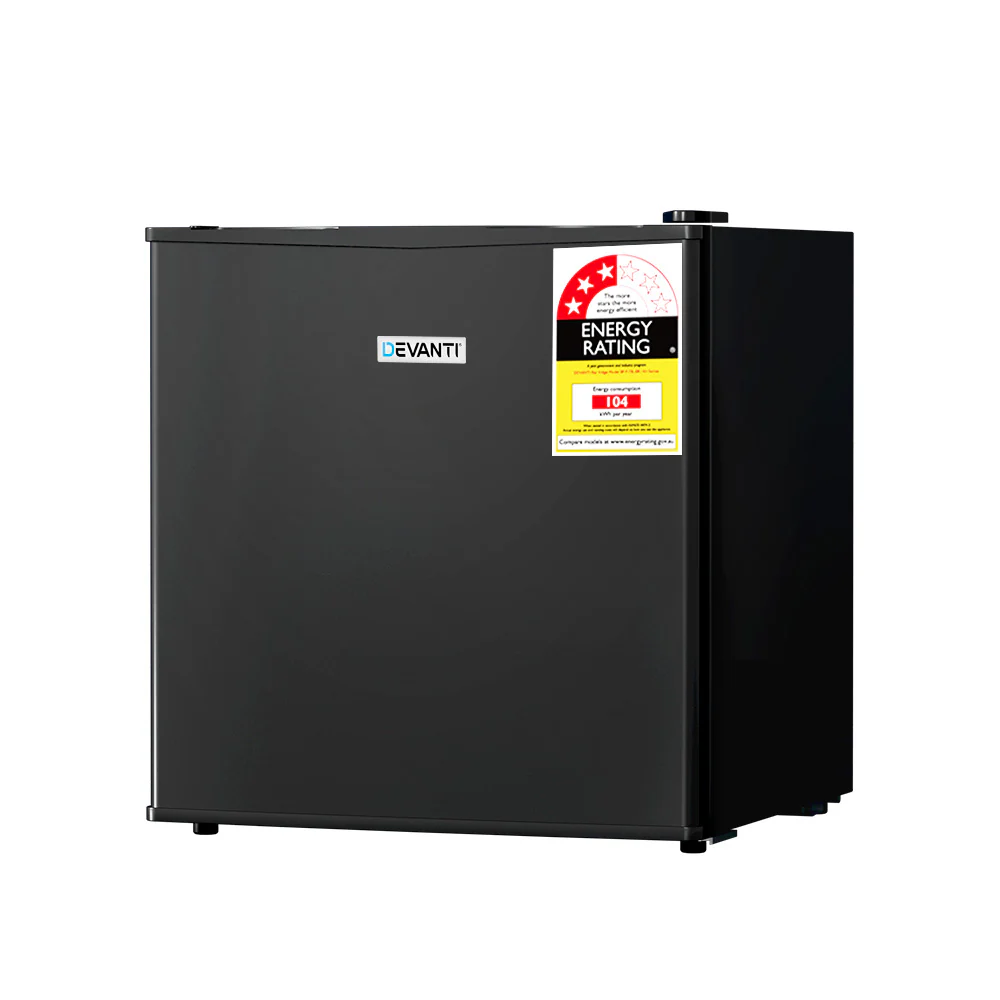 Devanti 48L Bar Fridge Black - Nurns