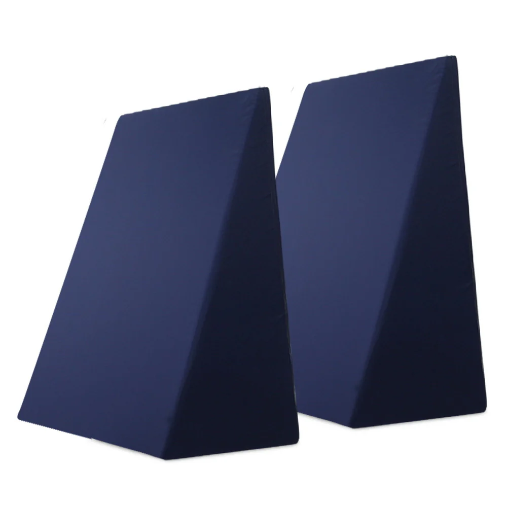 Set of 2 Wedge Pillow - Blue - Nurns