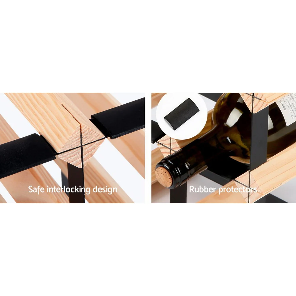 72 Bottle Timber Wine Rack - Nurns
