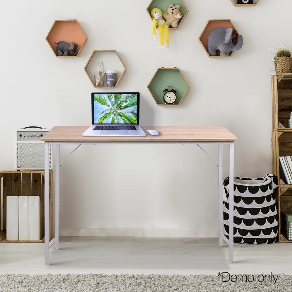 Artiss Computer Desk Oak 100cm - Nurns