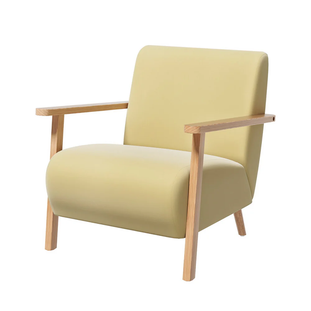Micka Armchair Velvet - Yellow - Nurns
